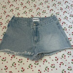Princess Polly Light Blue Jean Shorts